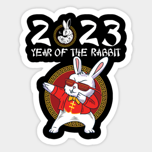 Happy Chinese New Year 2023 Year Of The Rabbit Sticker